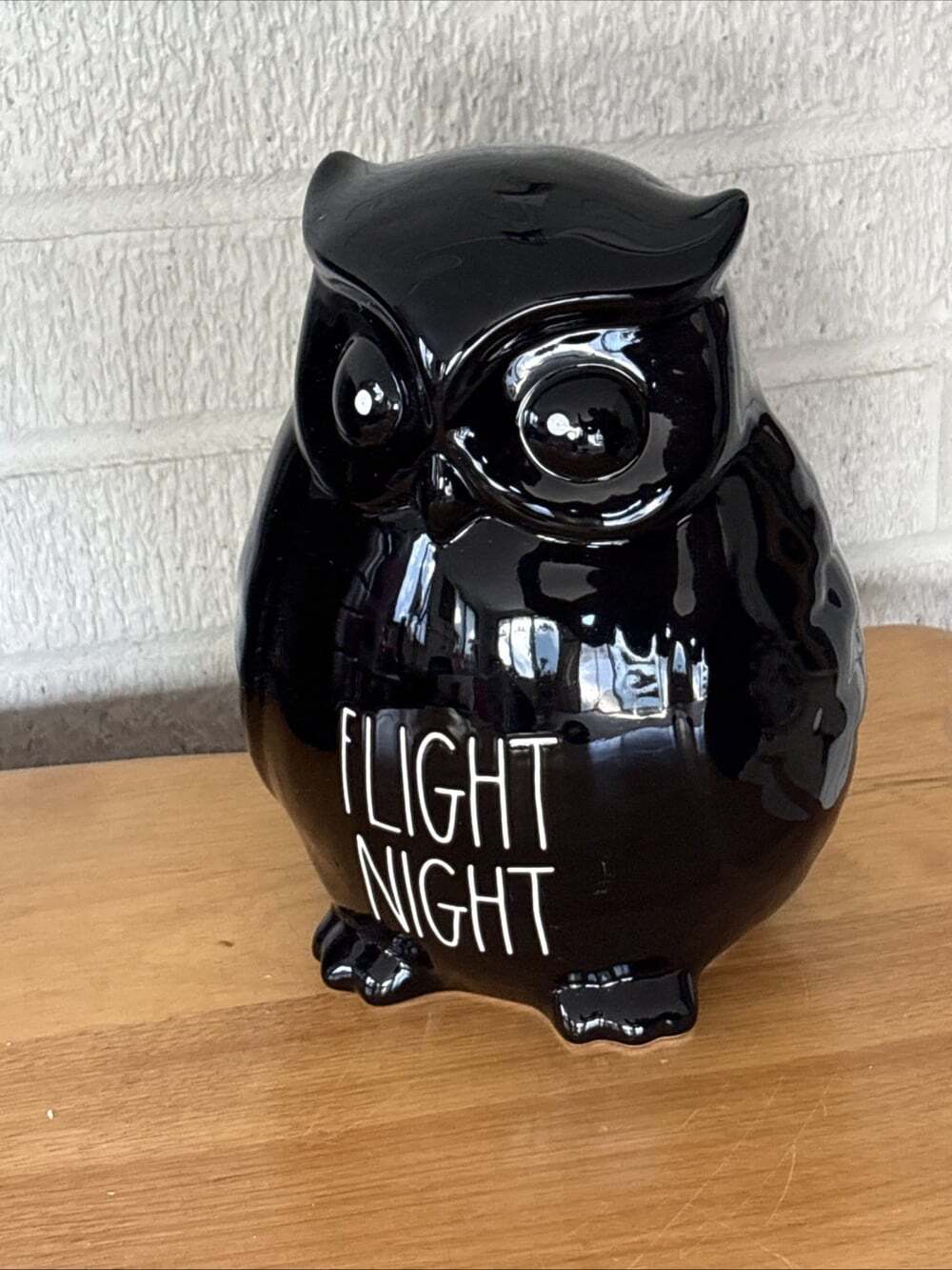 Rae Dunn Artisan Collection by Magenta Halloween ceramic “Flight Night” owl
